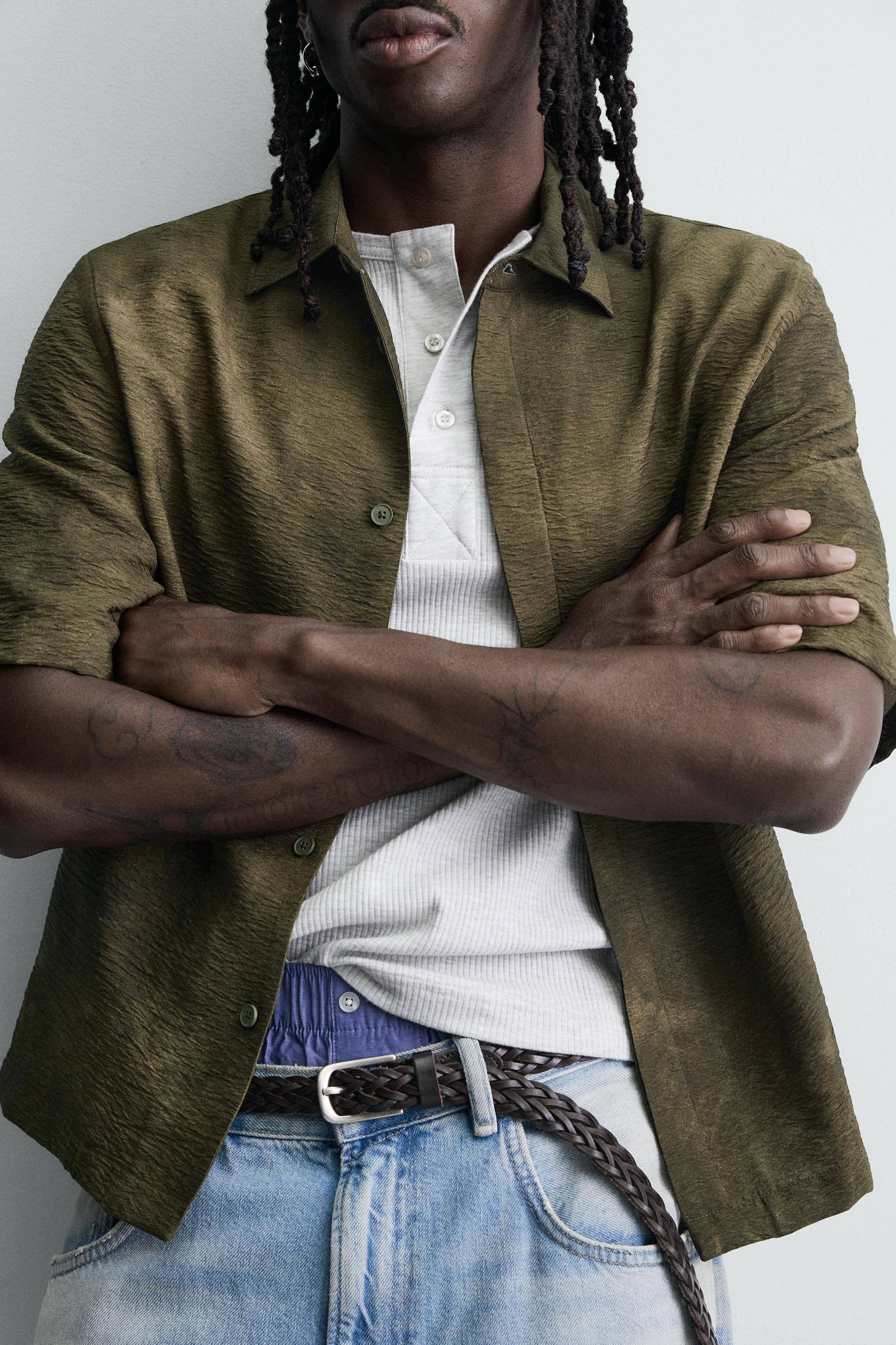 ABSTRACT PRINT RELAXED FIT SHIRT